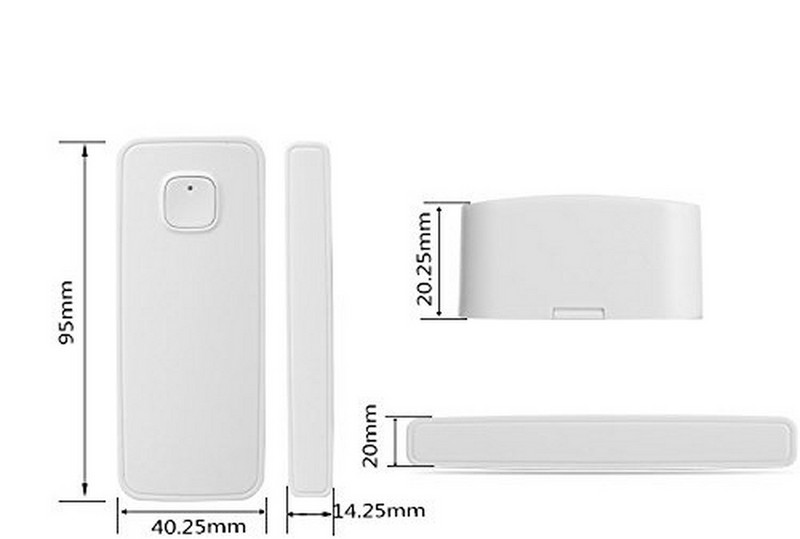 Alarmă de securitate pentru ușă în timp real Alarmă inteligentă cu senzor de ușă WiFi cu control Alexa și Google Home pentru securitatea casei