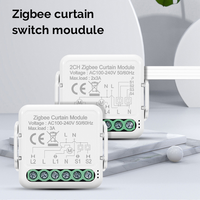 ANDELi ZigBee3.0 viedais aizkaru slēdža DIY modulis rullīšu slēģu elektromotoram 1/2 Gang saderīgs ar Alexa Google