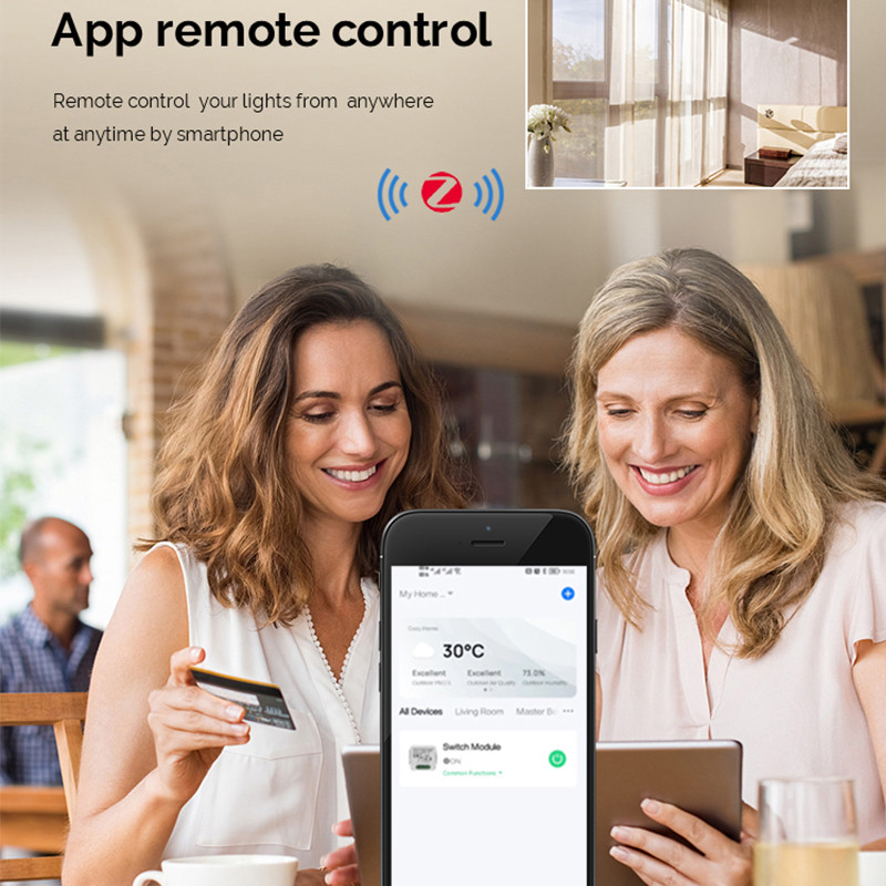 ANDELi ZigBee3.0 viedais aizkaru slēdža DIY modulis rullīšu slēģu elektromotoram 1/2 Gang saderīgs ar Alexa Google