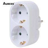 Convertor de priză UE/Germană 16A 250V Fișă de conversie europeană Priză 1 la 2 căi Adaptor de călătorie acasă 3500W Priză electrică de perete