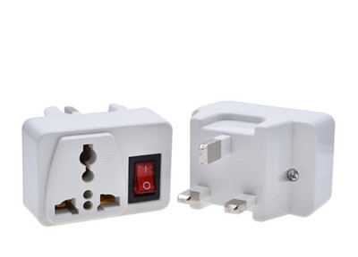 Priză de perete universală portabilă albă EU US UK priză de extensie 250V 6A 10A 125V Adaptor de mușcă pentru convertizor de putere cu întrerupător de pornire