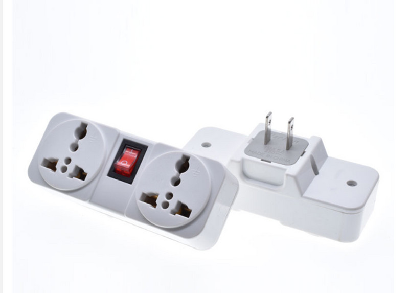 Priză de perete universală portabilă albă EU US UK priză de extensie 250V 6A 10A 125V Adaptor de mușcă pentru convertizor de putere cu întrerupător de pornire