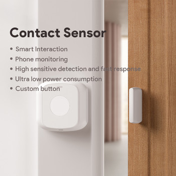 Нов Wifi Zigbee Smart Door Sensor+Scene Button Interaction Detection за взлом работи с Alexa Google Home Voice Control