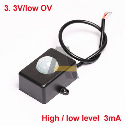 Inimkeha püroelektriline infrapunasensor Inimkeha induktsioonimooduli lüliti DC4,5V-20V koridori lifti viivitusega liikumisandur 3-7M