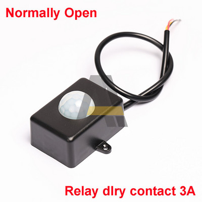 Inimkeha püroelektriline infrapunasensor Inimkeha induktsioonimooduli lüliti DC4,5V-20V koridori lifti viivitusega liikumisandur 3-7M