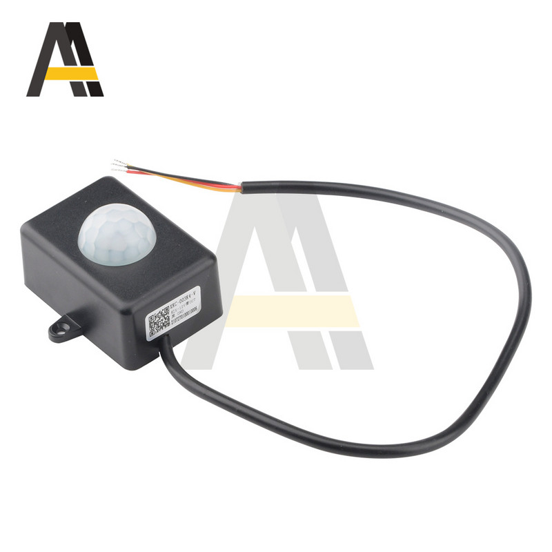 Inimkeha püroelektriline infrapunasensor Inimkeha induktsioonimooduli lüliti DC4,5V-20V koridori lifti viivitusega liikumisandur 3-7M