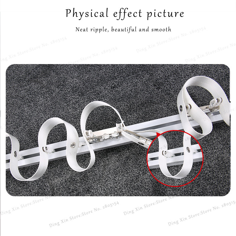 s-wave užuolaidų bėgių skriemulys su ratukais, skirtas S Fold Curtains motorizuotai tinka elektrinėms užuolaidoms Dooya wifi zigbee užuolaidų takelis