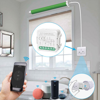 Tuya Smart Life Zigbee WiFi модул за превключване на завеси Превключвател за ролетни щори Интелигентна работа в дома с Alexa Google Home Assistan