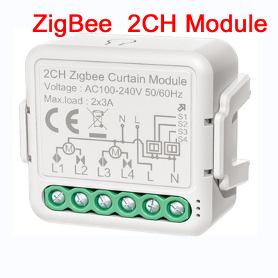 Tuya Smart Life Zigbee WiFi užuolaidų jungiklio modulis roleto jungiklis Smart Home Darbas su Alexa Google Home Assistan