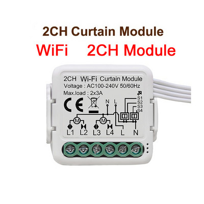 Tuya Smart Life Zigbee WiFi užuolaidų jungiklio modulis roleto jungiklis Smart Home Darbas su Alexa Google Home Assistan