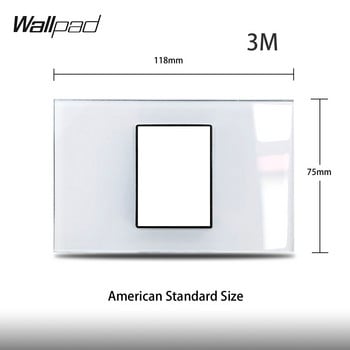 САЩ Италия Тип Направи си сам бял стъклен панел Сателитна телевизия ДАННИ USB зарядно ЕС Френски САЩ Стенен контакт Wallpad 118*75 мм 153*75 мм 191*75 мм