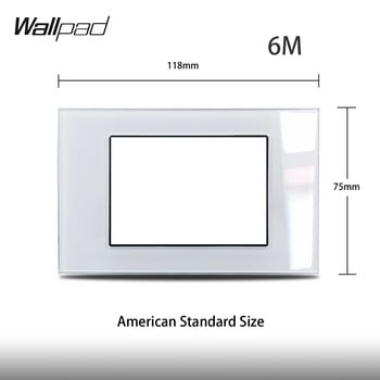 САЩ Италия Тип Направи си сам бял стъклен панел Сателитна телевизия ДАННИ USB зарядно ЕС Френски САЩ Стенен контакт Wallpad 118*75 мм 153*75 мм 191*75 мм
