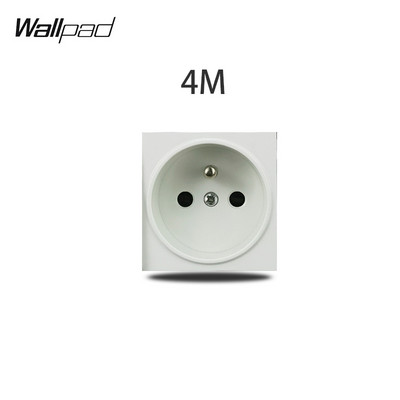 Amerikai Egyesült Államok Olaszország Típus barkácsolás fehér üvegpanel műholdas TV ADATOK USB töltő EU francia USA fali aljzat Wallpad 118*75mm 153*75mm 191*75mm