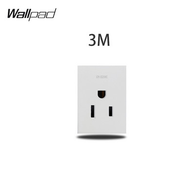 Amerikai Egyesült Államok Olaszország Típus barkácsolás fehér üvegpanel műholdas TV ADATOK USB töltő EU francia USA fali aljzat Wallpad 118*75mm 153*75mm 191*75mm