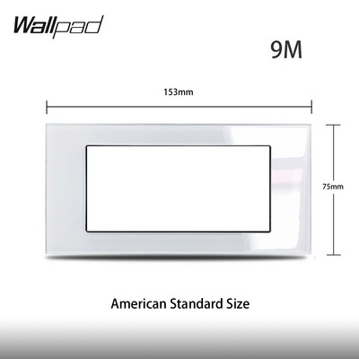 Amerikai Egyesült Államok Olaszország Típus barkácsolás fehér üvegpanel műholdas TV ADATOK USB töltő EU francia USA fali aljzat Wallpad 118*75mm 153*75mm 191*75mm