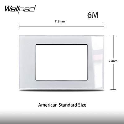 Amerikai Egyesült Államok Olaszország Típus barkácsolás fehér üvegpanel műholdas TV ADATOK USB töltő EU francia USA fali aljzat Wallpad 118*75mm 153*75mm 191*75mm