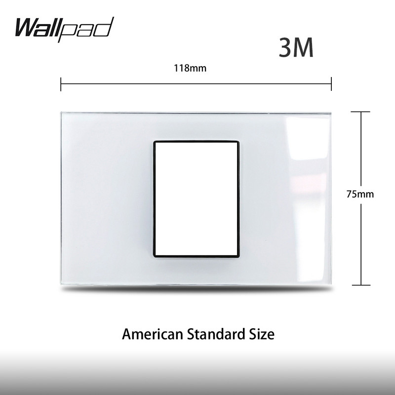 Amerikai Egyesült Államok Olaszország Típus barkácsolás fehér üvegpanel műholdas TV ADATOK USB töltő EU francia USA fali aljzat Wallpad 118*75mm 153*75mm 191*75mm