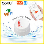 Tuya WiFi Detector de scurgeri de apă Senzor de inundații de apă Conectare Alarma Smart Life APP Monitorizare de la distanță Alertă de inundații Securitate la depășire