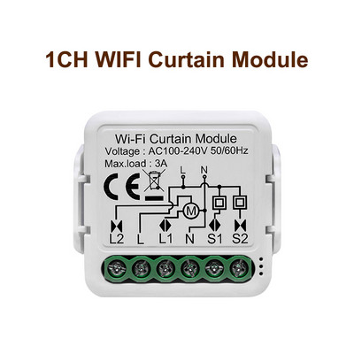 GIRIER Tuya Modul inteligent Wifi comutator cortina pentru jaluzele electrice Motorul rulou funcționează cu Alexa Google Home Yandex Alice