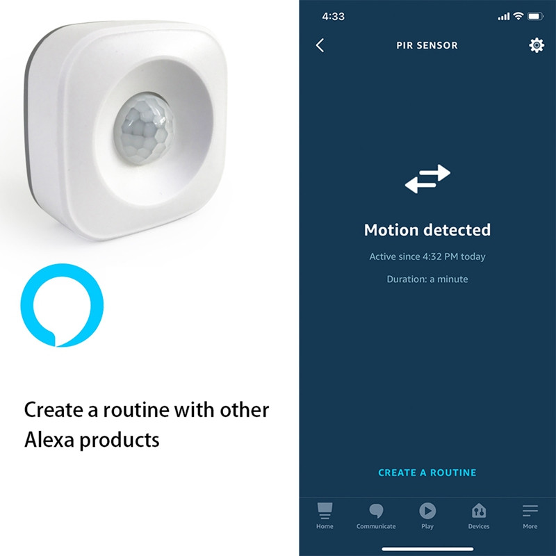 Tuya Zigbee kustības PIR sensora detektora sensors Smart Life APP bezvadu mājas drošības sistēma cilvēka ķermeņa kustību noteikšana