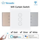 Comutator WiFi inteligent pentru perdele electrice motorizate rulouri rulouri rulouri funcționează cu Alexa și Google Home Smart Life Tuya