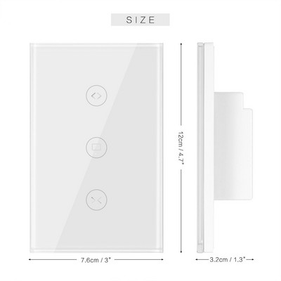 Comutator WiFi inteligent pentru perdele electrice motorizate rulouri rulouri rulouri funcționează cu Alexa și Google Home Smart Life Tuya