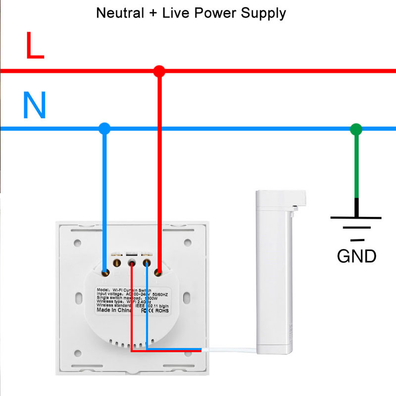 Comutator WiFi inteligent pentru perdele electrice motorizate rulouri rulouri rulouri funcționează cu Alexa și Google Home Smart Life Tuya