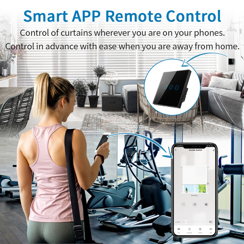 Perdele jaluzele Wifi Comutator Tuya Smart Life Conectat Jaluză cu rulou Motor Home Control automat vocal Google Home Echo Alexa