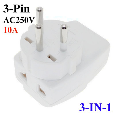 Izraelský cestovný adaptér, univerzálna zásuvka, vhodná pre všetky krajiny, AC250V 10A