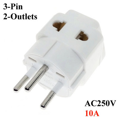 Izraelský cestovný adaptér, univerzálna zásuvka, vhodná pre všetky krajiny, AC250V 10A