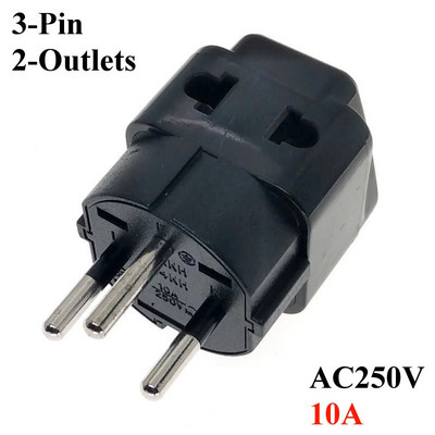 Izraelský cestovný adaptér, univerzálna zásuvka, vhodná pre všetky krajiny, AC250V 10A