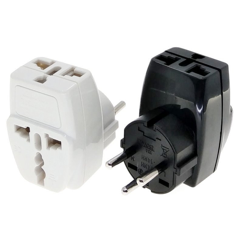 Izraelský cestovný adaptér, univerzálna zásuvka, vhodná pre všetky krajiny, AC250V 10A