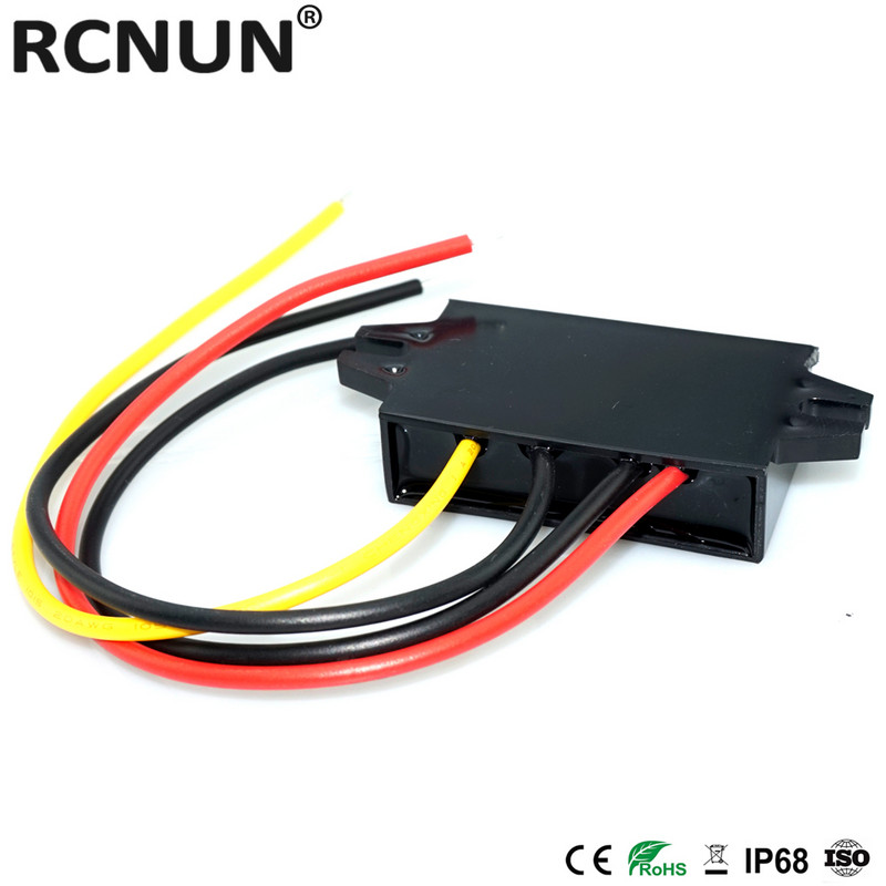RCNUN 9V 12V 24V 36V 48V 60V kuni 5V 3A astmeline alalisvoolu alalisvoolu muundur 12 V kuni 5 V 15 W auto LED-toiteallikas