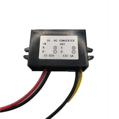 DC 15V-72V - 12V 1-1.5A 12W DC Leléptető feszültség Tápegység kimeneti adapter Autós Power Buck Konverter Szabályozó Transzformátor