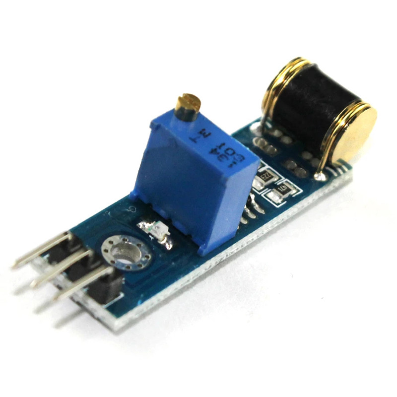 Livrare gratuită 1PCS 3-pini 801S Modul senzor de detectare a comutatorului de vibrații reglabil