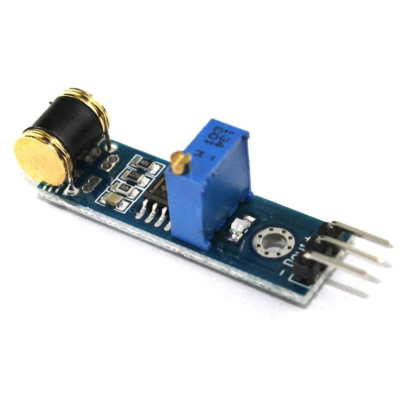 Livrare gratuită 1PCS 3-pini 801S Modul senzor de detectare a comutatorului de vibrații reglabil