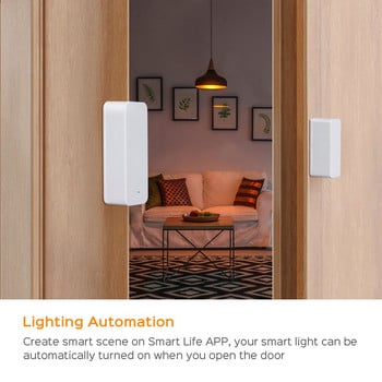 Ασύρματη σύνδεση 2X TUYA Zigbee 3.0 Smart Window Door Sensor Zigbee 3.0 για την εφαρμογή Smart Echo Hub Smartlife