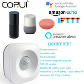 CORUI Tuya emberi infravörös érzékelő intelligens hangasszisztens intelligens otthon biztonsági felszerelések önállóan működnek Google Kezdőlap IFTTT