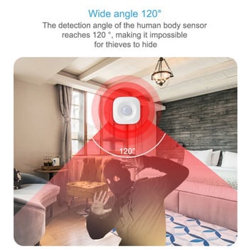 CORUI Tuya Human Infrared Detector Intelligent Voice Assistant Έξυπνος οικιακός εξοπλισμός ασφαλείας Λειτουργεί ανεξάρτητα Google Home IFTTT