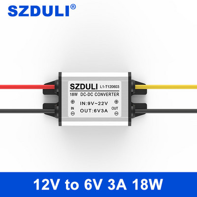 12V-tól 3,3V-ig 3,7V 4,2V 5V 6V 7,5V 9V 3A tápmodul transzformátor autó DC tápegység leléptető eszköz CE RoHS vízálló