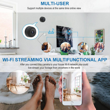 Κάμερα AUBESS A9 WiFi HD Voice Recorder Ασύρματη μίνι κάμερα Δικτυακή κάμερα επιτήρησης βίντεο Έξυπνη οικιακή βιντεοπαρακολούθηση