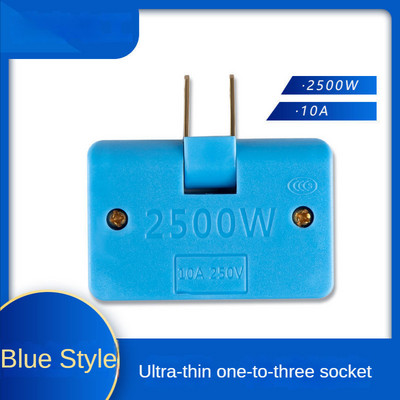 Περιστρεφόμενος μετατροπέας πρίζας EU Plug 180 μοιρών 3 σε 1 Μίνι λεπτές υποδοχές προσαρμογέα ασύρματης πρίζας επέκτασης πολλαπλών βυσμάτων