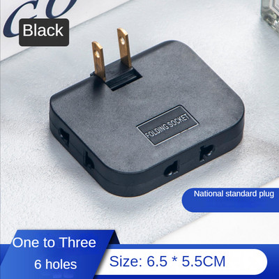 Περιστρεφόμενος μετατροπέας πρίζας EU Plug 180 μοιρών 3 σε 1 Μίνι λεπτές υποδοχές προσαρμογέα ασύρματης πρίζας επέκτασης πολλαπλών βυσμάτων