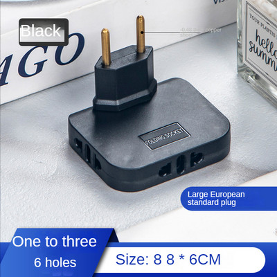 Περιστρεφόμενος μετατροπέας πρίζας EU Plug 180 μοιρών 3 σε 1 Μίνι λεπτές υποδοχές προσαρμογέα ασύρματης πρίζας επέκτασης πολλαπλών βυσμάτων