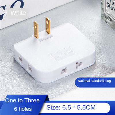 Περιστρεφόμενος μετατροπέας πρίζας EU Plug 180 μοιρών 3 σε 1 Μίνι λεπτές υποδοχές προσαρμογέα ασύρματης πρίζας επέκτασης πολλαπλών βυσμάτων