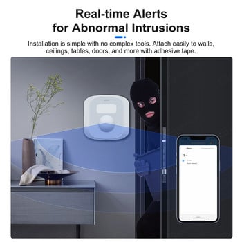 GIRIER Tuya ZigBee Smart Scene Switch PIR сензор Монитор за човешко движение със светлинен детектор Wireless 3-In-1 Works Smart Life APP