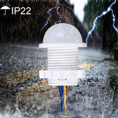 Detector cu senzor de mișcare PIR 2 buc. Comutator inteligent pentru casă, interior, exterior, lumină infraroșie, 110 V 220 V, reglare comutator de iluminare