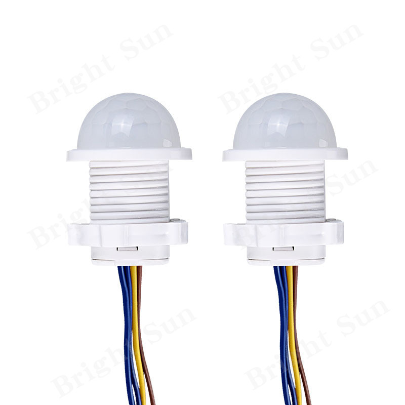 Detector cu senzor de mișcare PIR 2 buc. Comutator inteligent pentru casă, interior, exterior, lumină infraroșie, 110 V 220 V, reglare comutator de iluminare