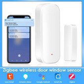Protecție de securitate Controlul vieții inteligente Samrt Life Wifi Alarmă pentru casă Tuya Senzor de ușă Zigbee Casă inteligentă Deschis Închis Detectoare Tuya