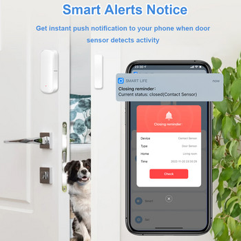 Защита на сигурността Интелигентен контрол на живота Samrt Life Wifi Домашна аларма Tuya Zigbee Сензор за врати Smart Home Отворени затворени детектори Tuya